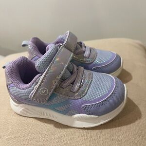Stride Rite Lavender and White Kids Sneakers